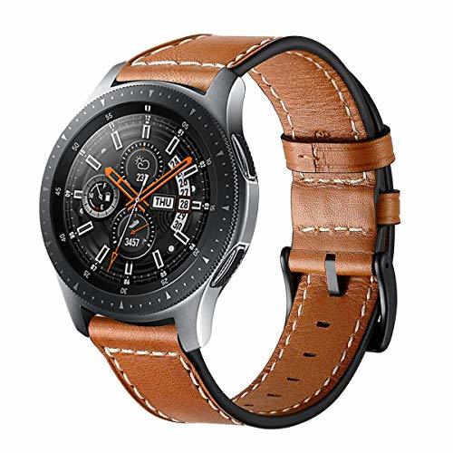 Circle compatible con Galaxy Watch 46 mm correa de reloj,correa de cuero