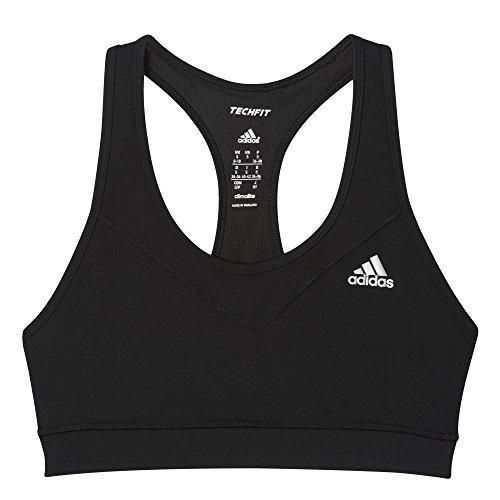 adidas TF Bra-Solid Sujetador Deportivo, Mujer, Negro