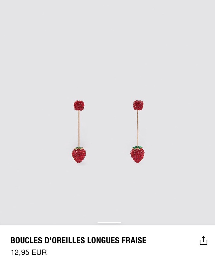 Fashion Zara strawberry earring 