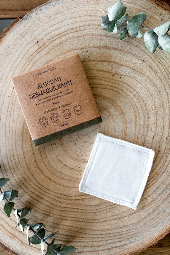 Productos Algodão desmaquilhante reutilizável 🌿