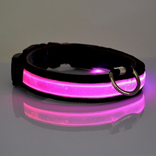 Places Vi.yo LED Collar de Perro Collar Reflectante con luz LED Collar Para