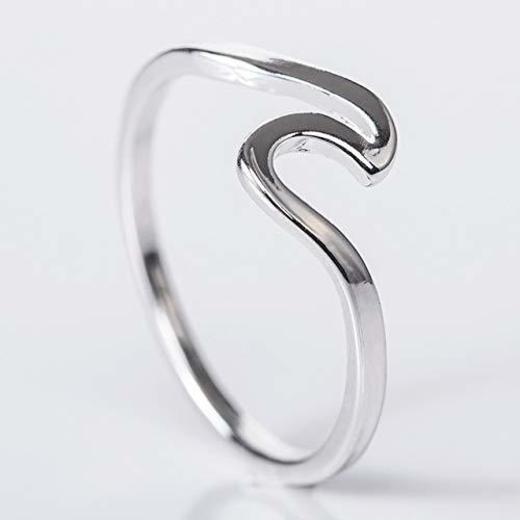 Aleación circón simple moda ola anillo joyería de regalo joyería de dedo