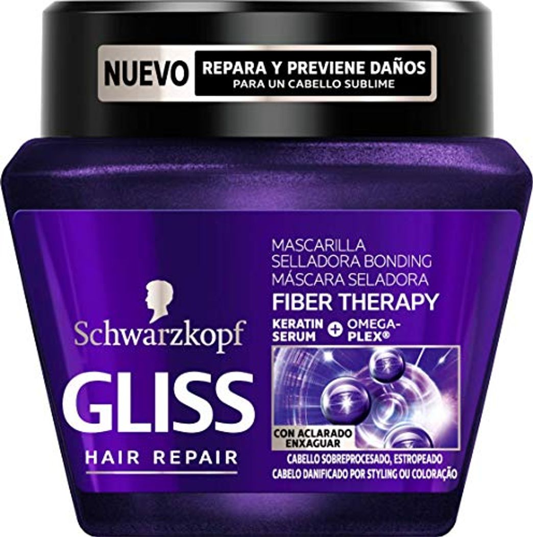 Social Gliss Mascarilla Fiber Therapy para cabello sobreprocesado