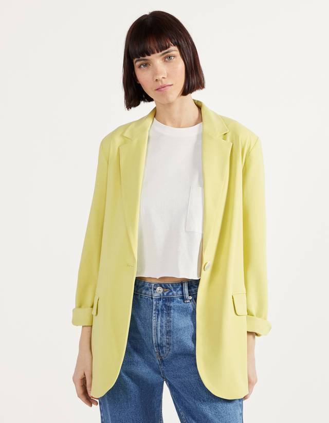 Product Blazer Amarelo Bershka