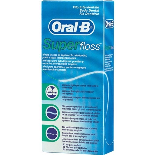 Fashion ORAL-B SUPER FLOSS - FIO DENTÁRIO