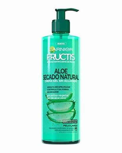 GARNIER Fructis Aloe Secado al Aire Tratamiento Capilar Pelo Normal, Largo, pack