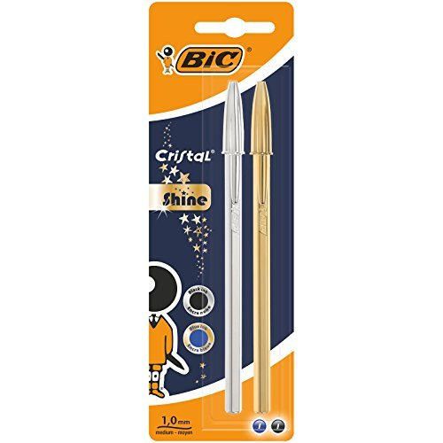 BIC Cristal Shine bolígrafos punta media