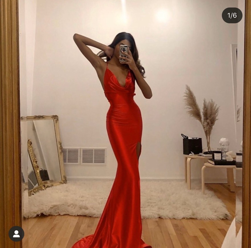 Product Red Satin Dress