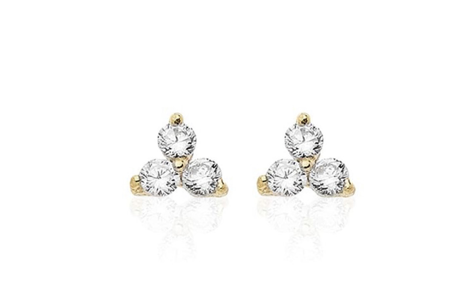 Product MY PEEPTOES Pendientes Triangle Zirconia