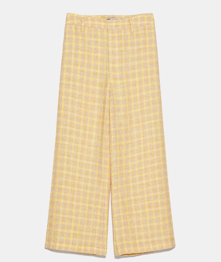 Productos Zara Calças Tweed Culotte