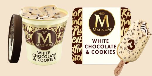 Magnum white chocolate & cookies

