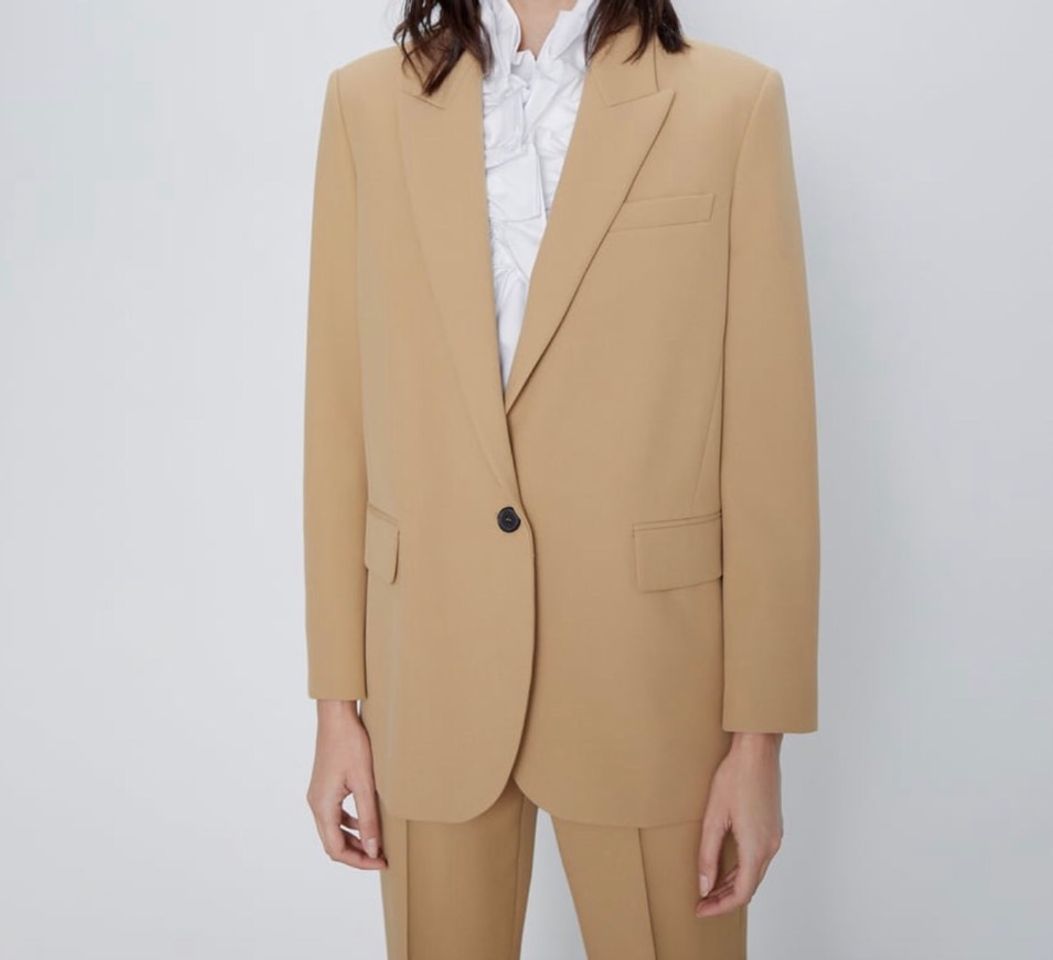 Product Blazer oversize camel zara