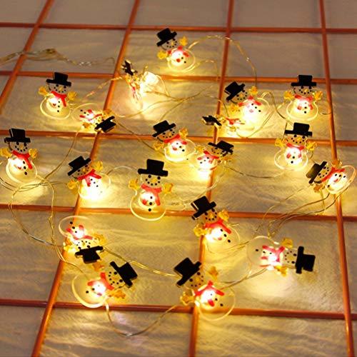 Social Hoonee 2 metros 20 LED Árbol de Navidad Guirnalda LED Luces de