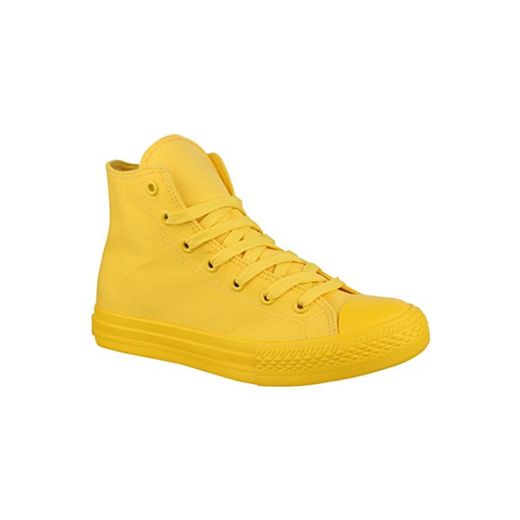 Elara Zapatillas de Deporte Unisex Zapatos Deportivos High Top Chunkyrayan B339