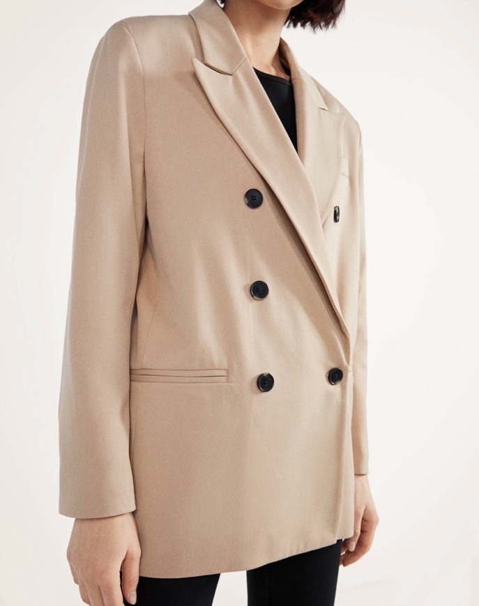 Social Blazer corte direito BERSHKA 