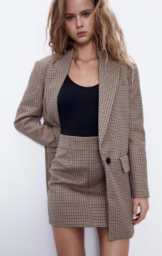 Social Blazer aos quadrados ZARA