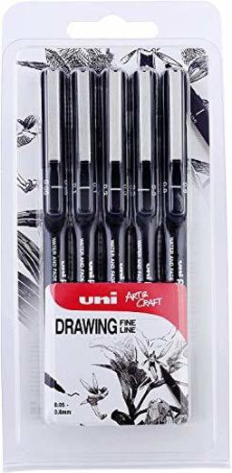Uni-Ball 153486623 - Pack de 5 bolígrafo de dibujo