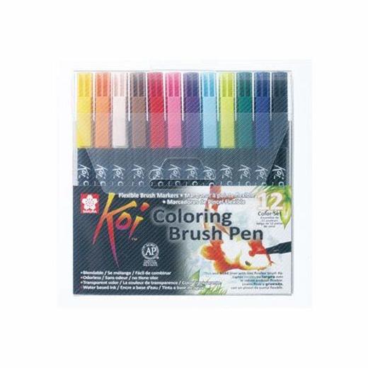 Sakura KOI Coloring Brush Set 12 - Pack de 12 rotuladores