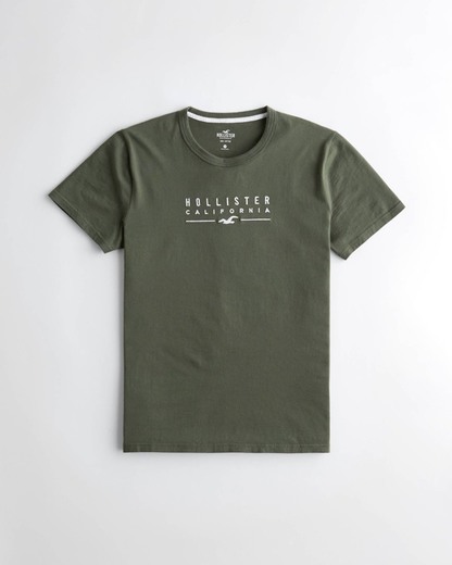 T-Shirt Holister Verde-Tropa