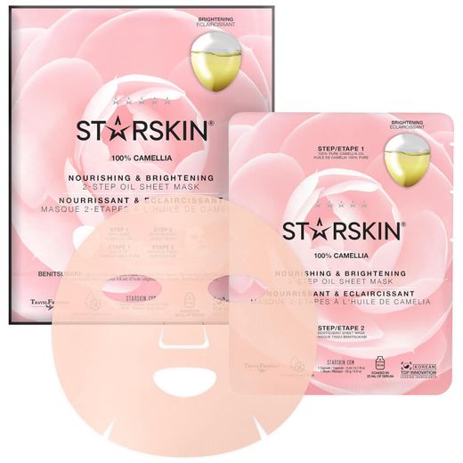 STARSKIN 100% Camellia 2-Step Oil Sheet Mask - Nourishing and ...