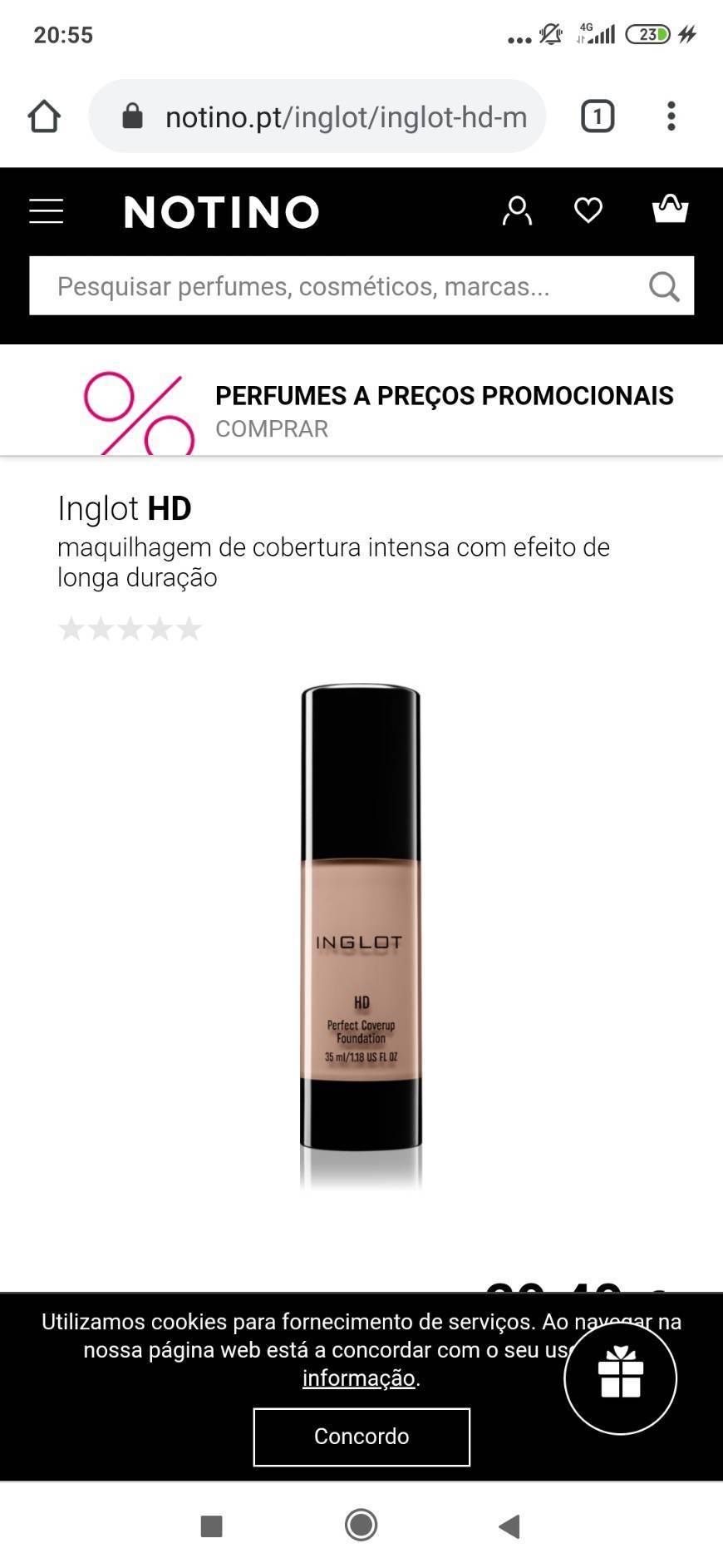 Fashion Base líquida inglot 