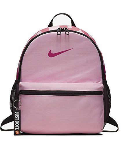 Place Nike Y NK BRSLA JDI Mini BKPK, Mochila Unisex Infantil, Multicolor Black/Rush