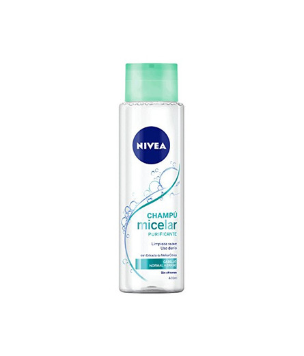 NIVEA Champú Micelar Purificante - 4 Recipientes x 400 ml - Total