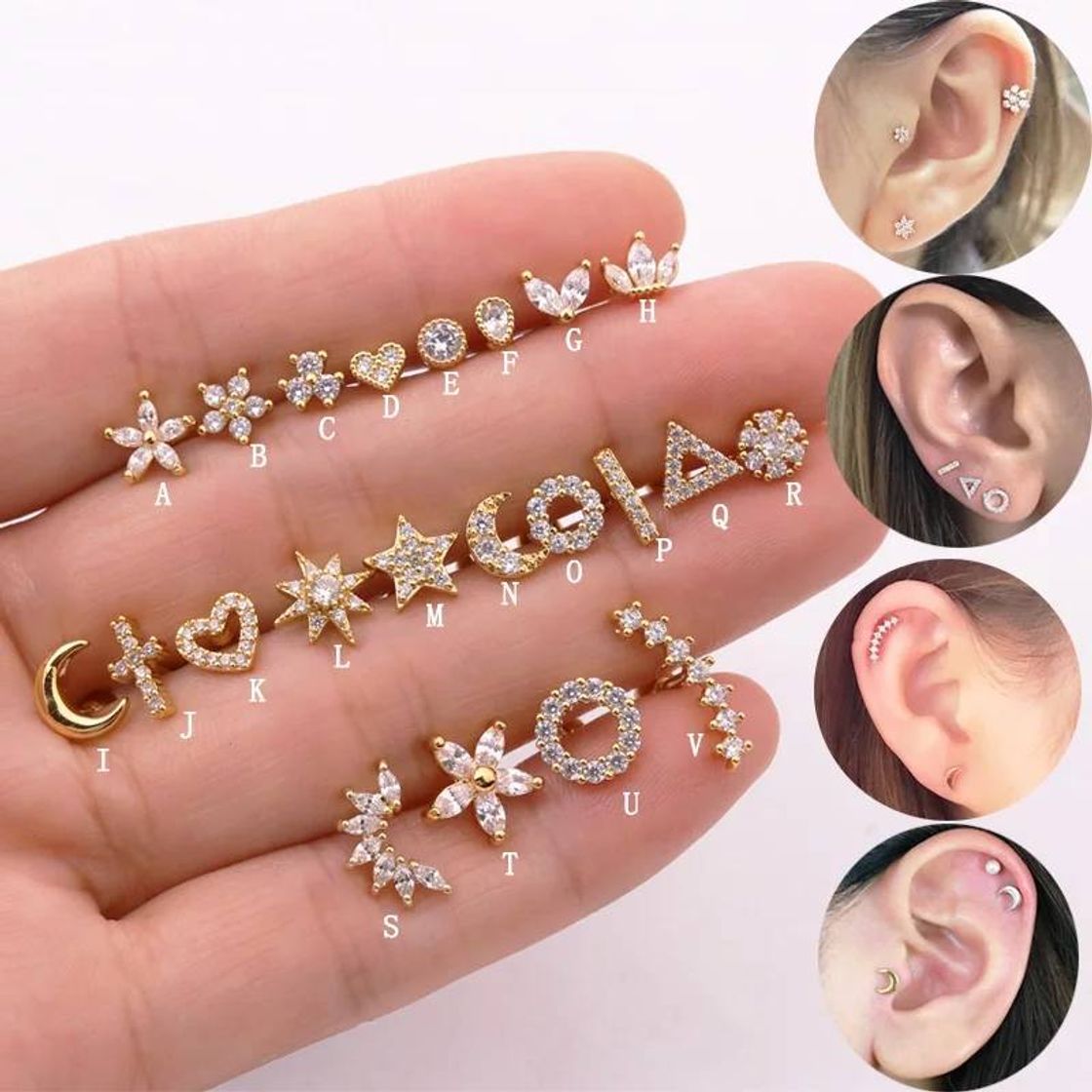 Fashion Piercings variados orelhas