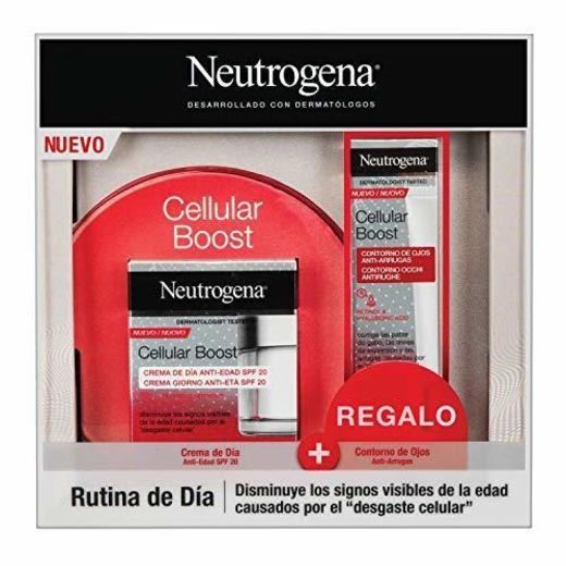 Neutrogena Cellular Boost Anti-edad, Pack Crema de Día SPF20