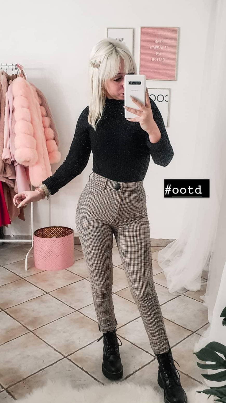 Tweed High Waist Leggings