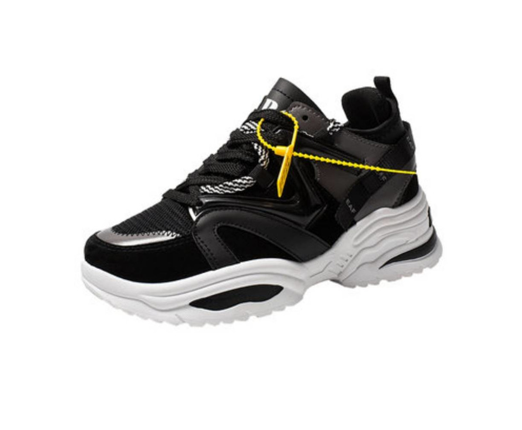 Social VSVSZ Zapatillas de Deporte Zapatillas De Running Retro Hombre Cuñas De Costura