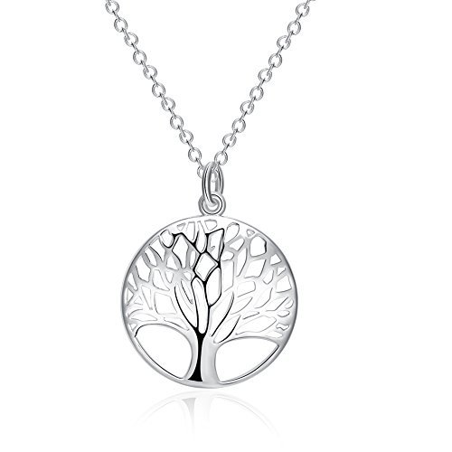 Place YAZILIND joyeria moda simple "arbol de la vida" en forma de plata