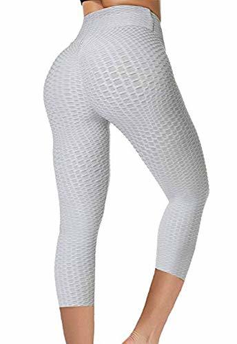Social FITTOO Mallas 3/4 Leggings Mujer Pantalones de Yoga Alta Cintura Elásticos y