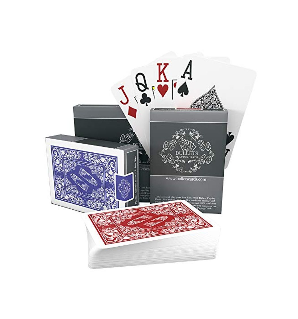 Social 2 barajas de cartas de póker de plástico profesionales