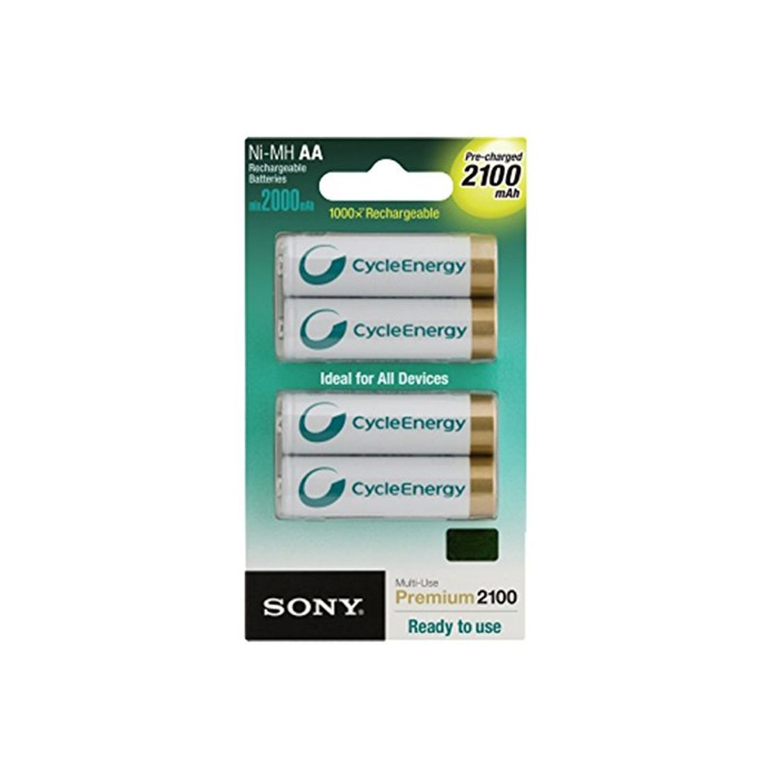 Producto Sony NHAAB4K - Pilas recargables Cycle Energy Blue Ni-Mh AA 1.2 volts