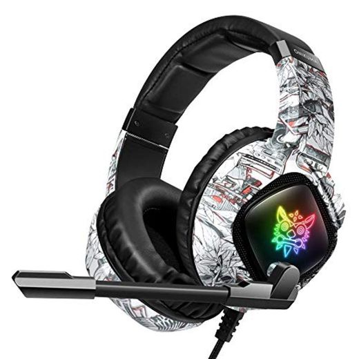 La Nueva Frontera ONIKUMA Cable Gaming Headset Auricular K19 Camuflaje Casco PS4 Moda