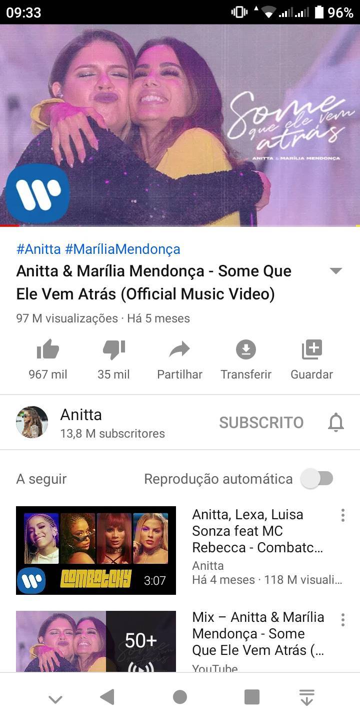 Canción Anitta & Marília Mendonça - Some que ele vem atrás 