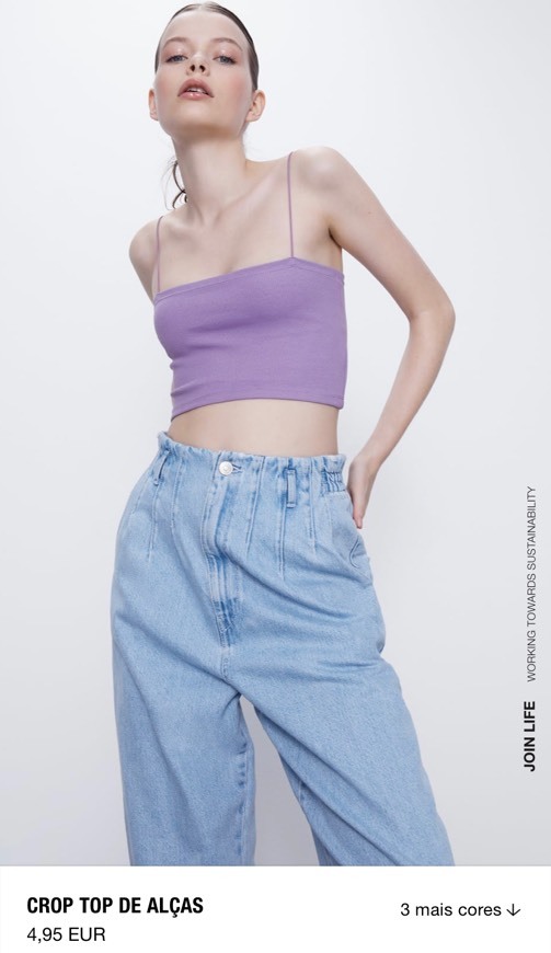 Product Crop top lilás