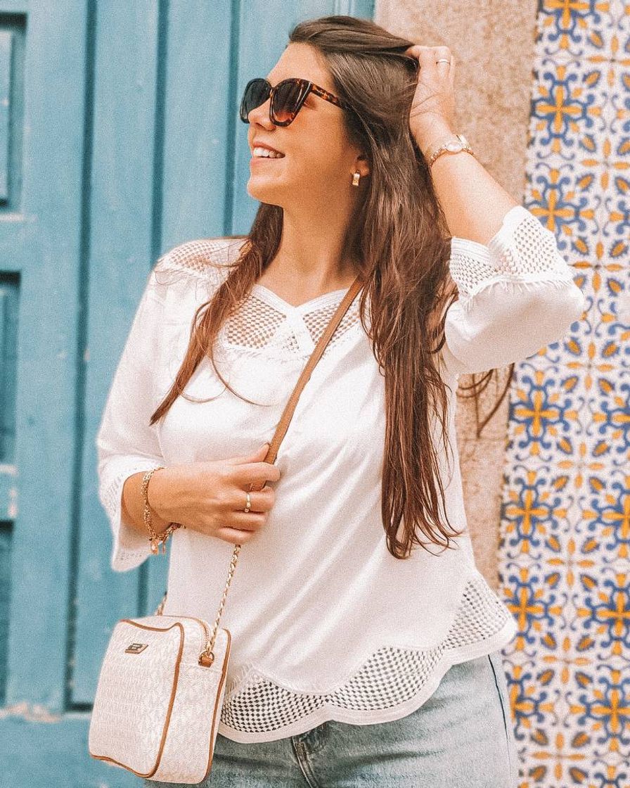 Social Blusa Branca Fashion Rotita 