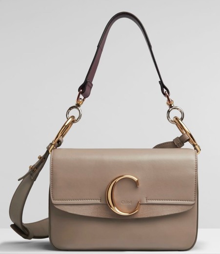 small chloé “c” double carry bag
