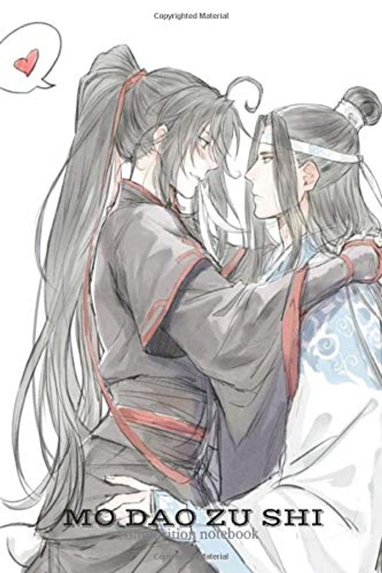 Book Mo dao zu shi Composition Notebook: manga anime Mo dao zu shi 1 2 3 journal Lan Wangji Lan Zhan Mo Dao Zu Shi Wei Wuxian