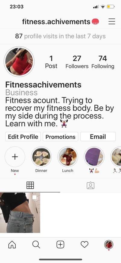 Fashion My fitness IG account 