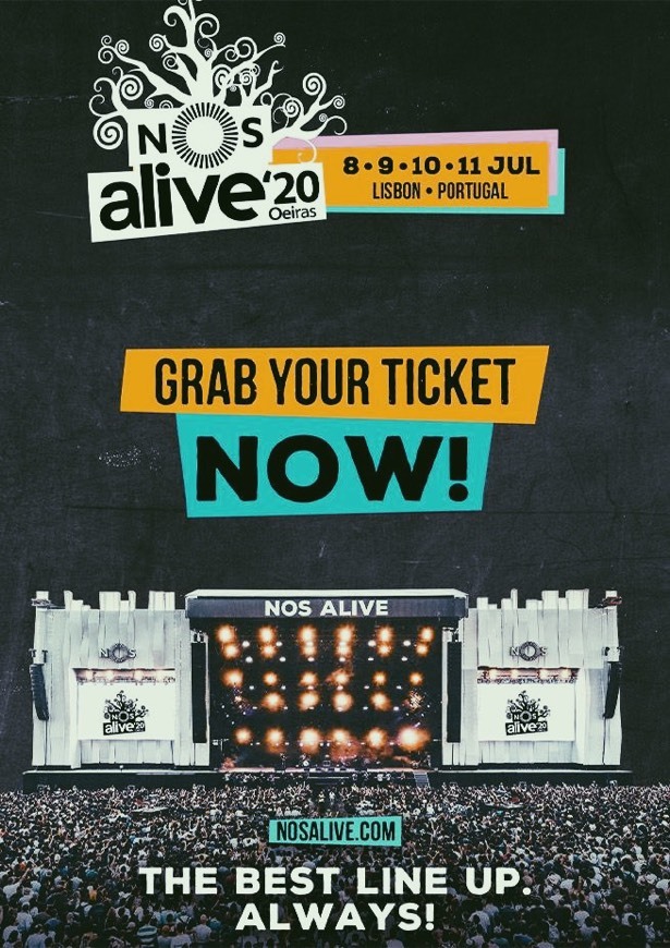 Moda NOS ALIVE DE 8 A 11 DE JULHO NO PASSEIO MARÍTIMO DE ALGÉS 