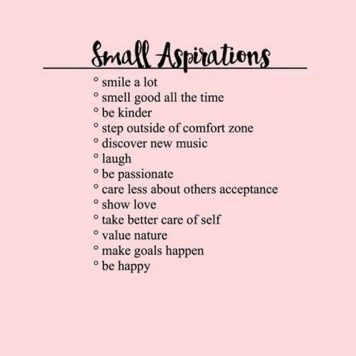 Small Aspirations 