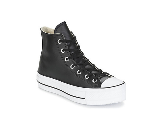 Converse negros plataforma 