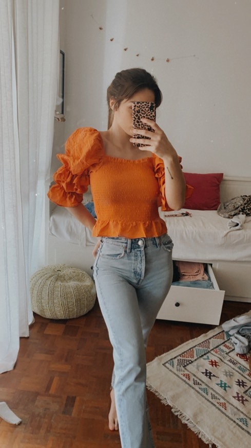 Producto Blusa laranja com volume