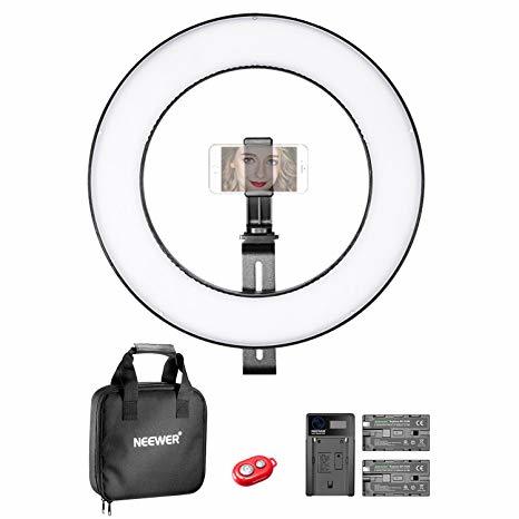 Electrónica Neewer 36cm Exterior LED Anillo de Luz 36W 5500K con Soporte de