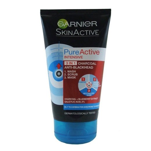Garnier Pure Active 3-in-1 Wash, Scrub And Mask 150ml / Dis-Chem ...