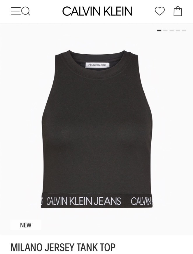 Moda Calvin Klein Milano Jersey Tank Top