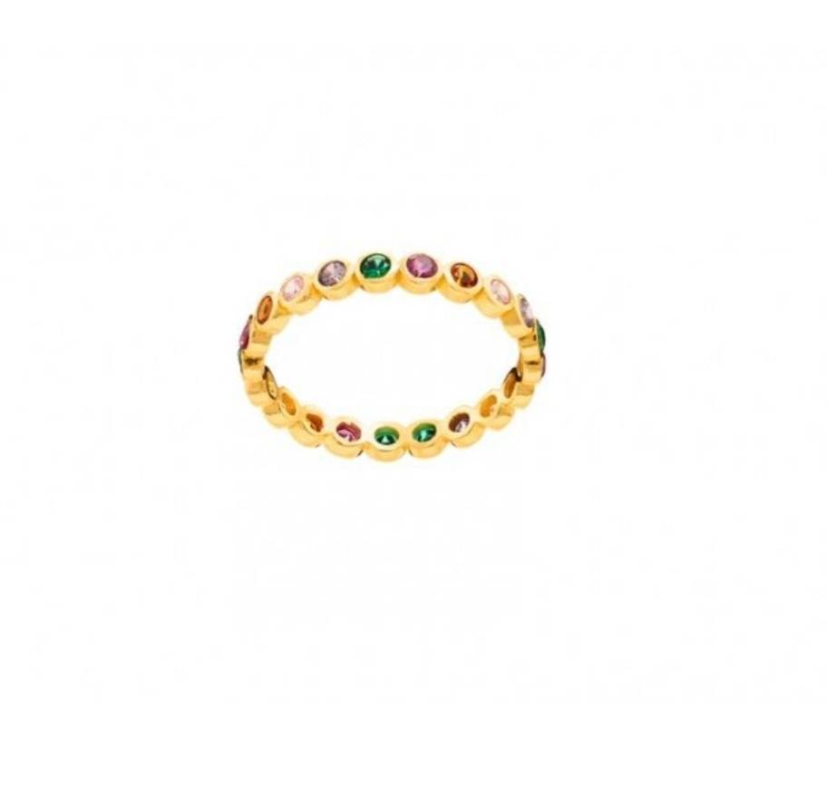 Fashion Anel rainbow - Stone by stone 